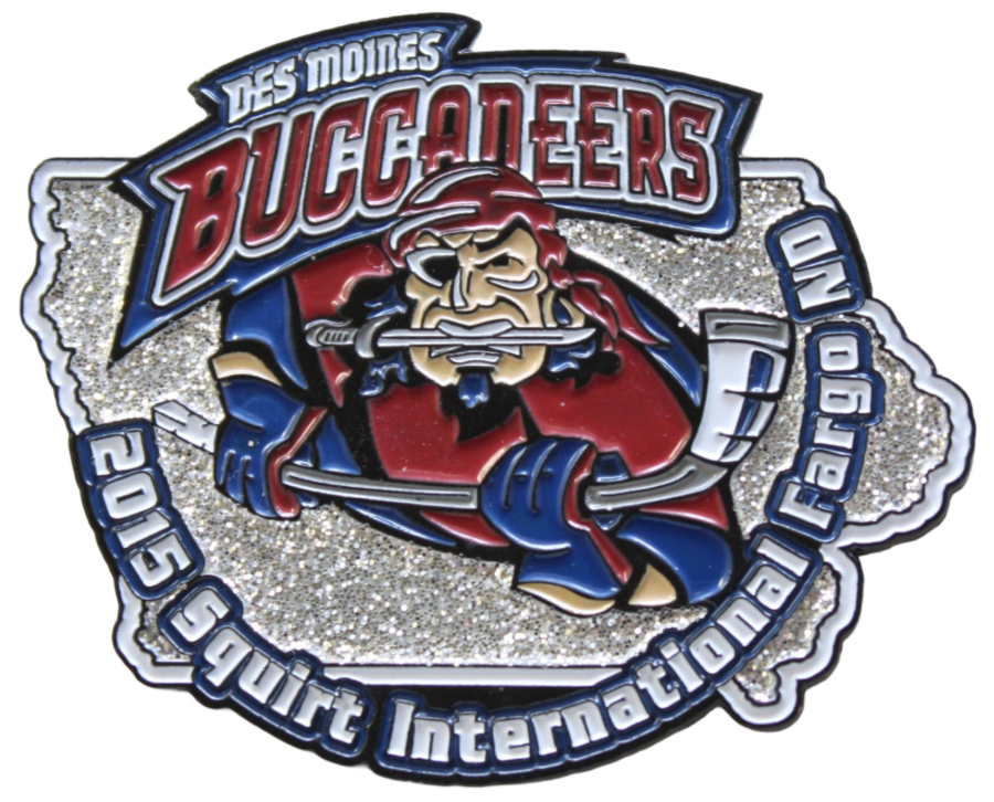 Buccaneers Custom Hockey Trading Pin