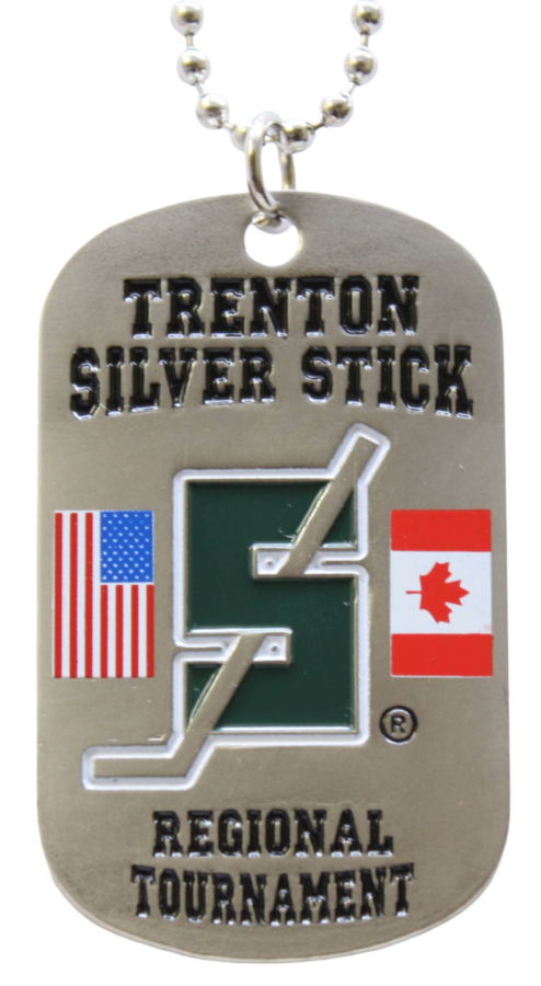 Trenton Silver Stick Custom Hockey Dog tags