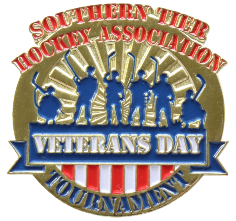 Veterans Day Custom Hockey Trading Pin