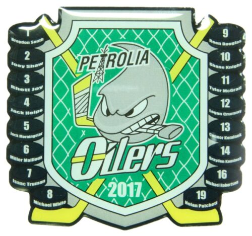 Custom Hockey Pins - Oilers Printed Pin