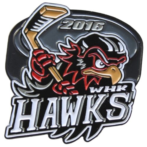 Custom Trading Pins - Hawks WHK Hockey Enamel Pin